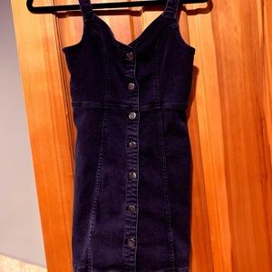Black Denim mini jumper